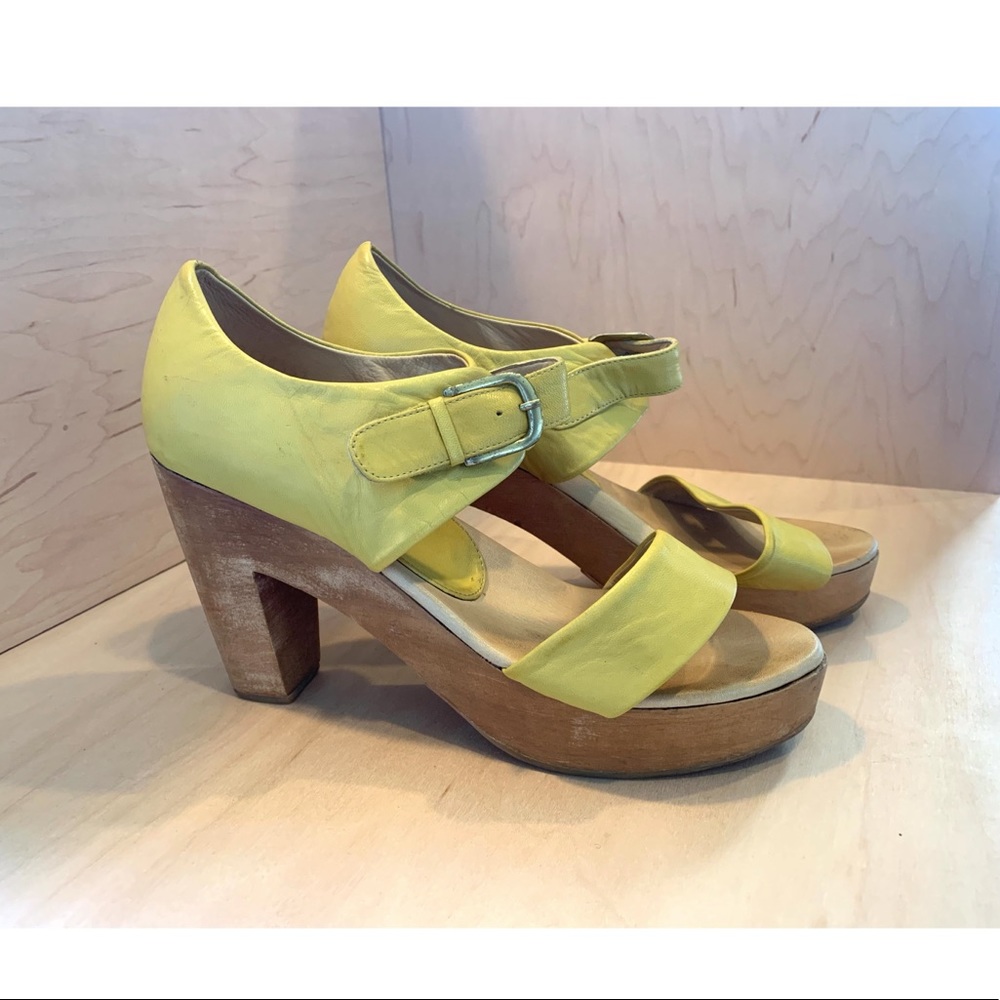 Rachel Comey Yellow Leather Sandals